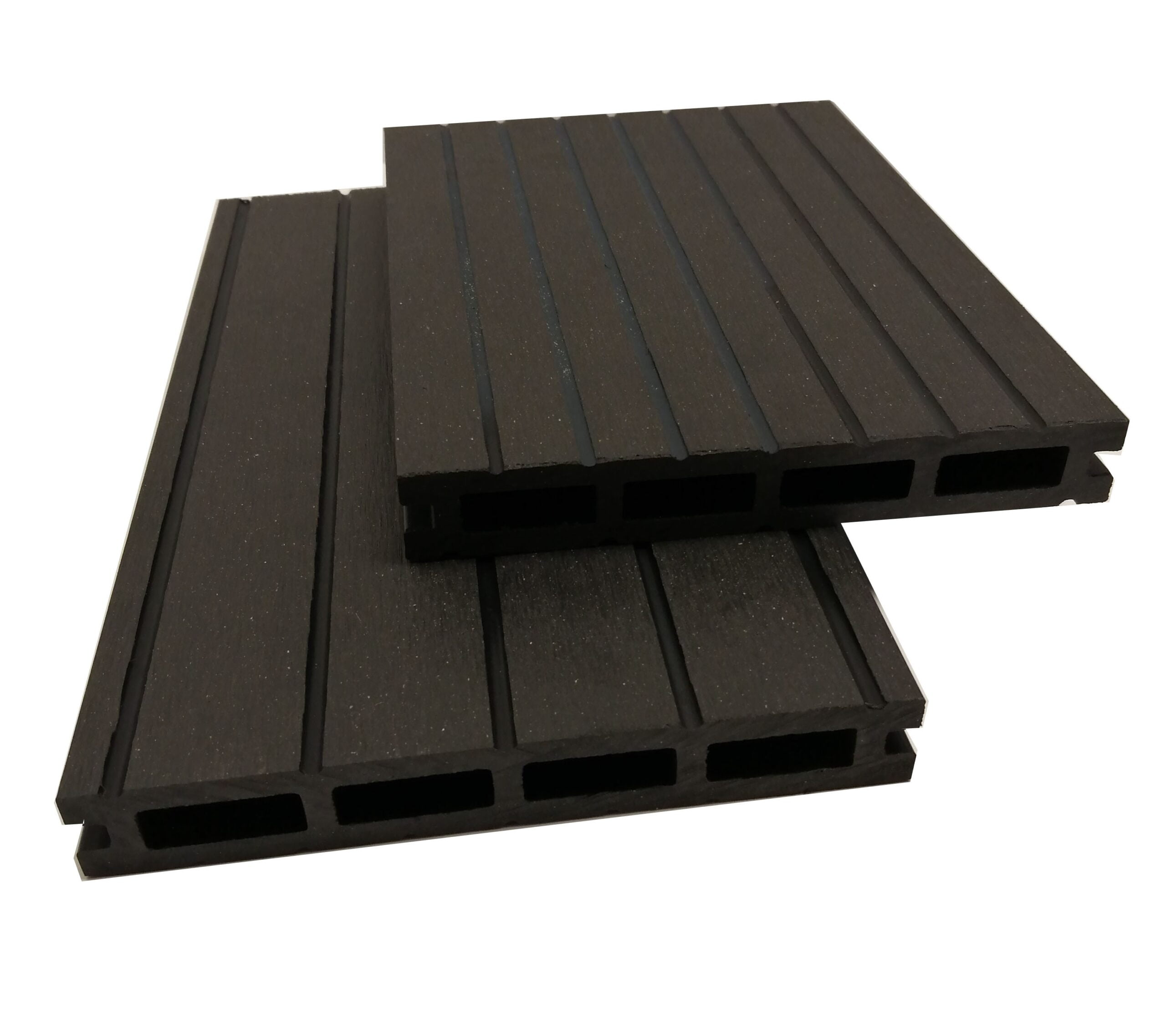 DuoGroove charcoal wood plastic composite decking