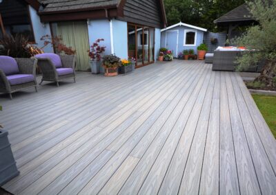 Antique style DuoDeck composite decking