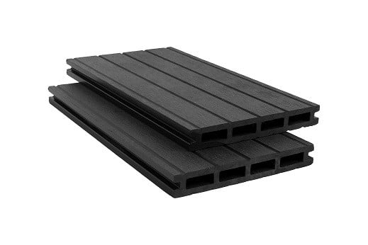 Charcoal composite decking