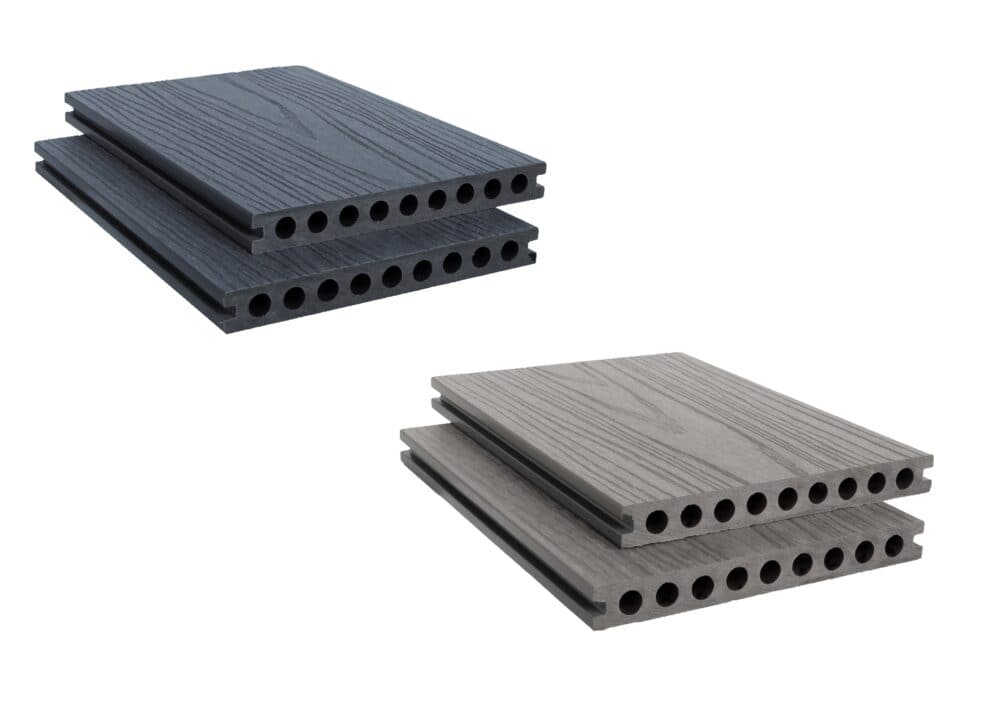 Wide DuoDeck composite decking boards